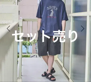 NIKO AND JEANES 데님 하프 팬츠 세트 판매 블랙/블루