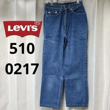 LEVI'S 510 0217 블루 데님 스트레이트 레그 빈티지