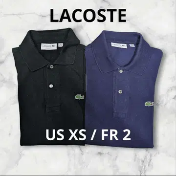 LACOSTE 라코스테 블랙 네이비 피케 셔츠 XS