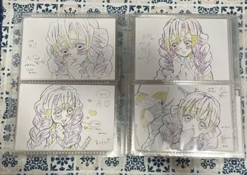 귀멸의 칼날 감로사 미리 전시 원화 포스트카드 세트