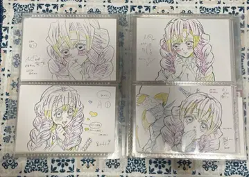 귀멸의 칼날 감로사 미리 전시 원화 포스트카드 세트