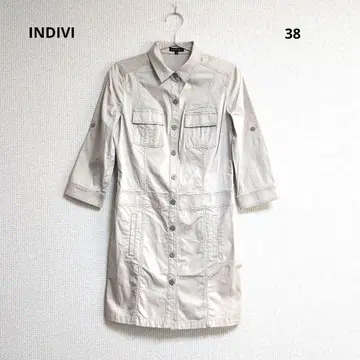 132 INDIVI 인디비 셔츠 원피스 38