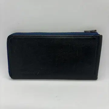 스테이시 일모드 지퍼 장지갑 (오른손용) 네이비