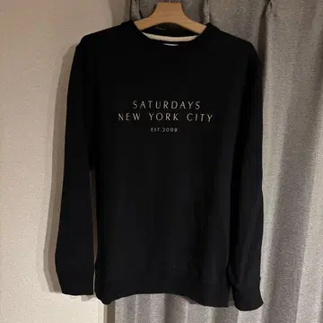 SATURDAYS NYC 사타데즈 블랙 스웨트 M