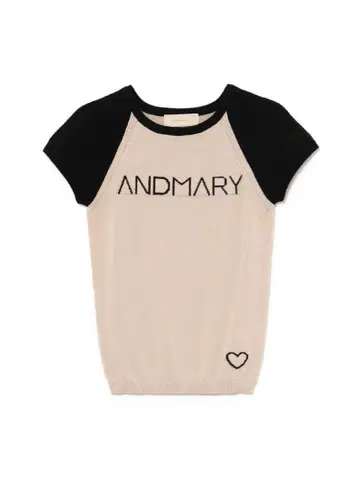 ANDMARY 메리 로고 니트 톱