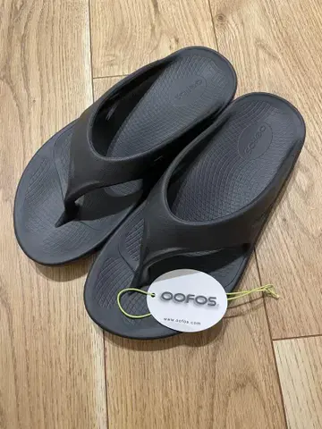 OOFOS 우포스 리커버리 샌들 블랙 플립플랍 27cm