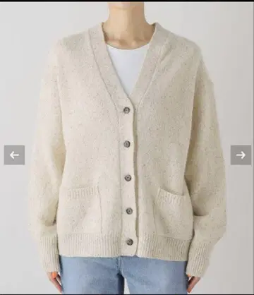 plage eleven knit 가디건 내추럴