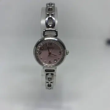 작동품 SEIKO WIRED 7N82-0HN0 여성용 손목시계 핑크