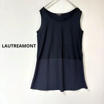 [새상품급] LAUTREAMONT 네이비 절개 탱크탑 38 일본제