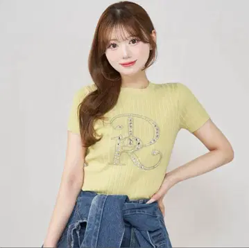다리치 DR 비쥬 리브 니트 톱 MINT