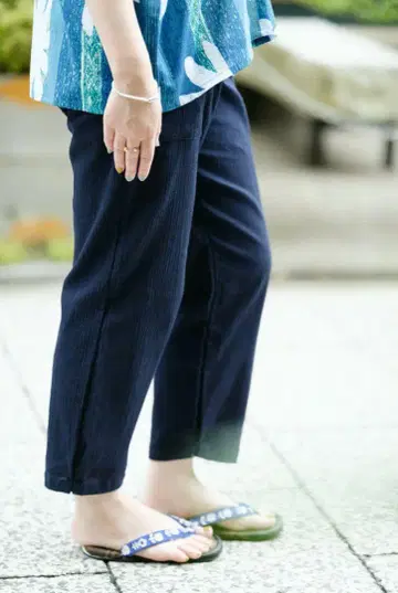 SOU SOU 다카시마 축 20/20 주름 몸빼 도메곤