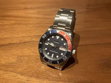 SEIKO 자동 와인딩 시계 검정/파랑/빨강 7S26-0050