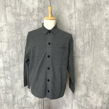 UNIQLO 밀라노 리브 셔츠 가디건 포켓 부착 자켓 심플