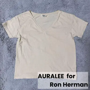 AURALEE for Ron Herman V넥 티셔츠 컷소