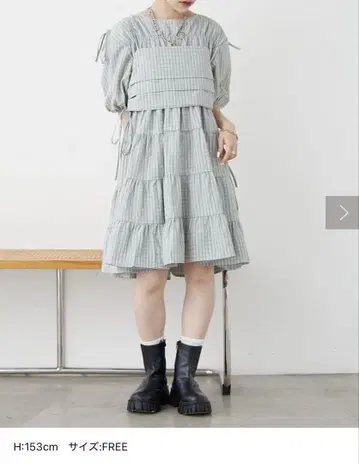w closet 티어드 원피스 + 뷔스티에 SET