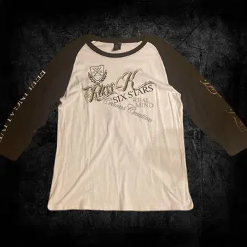 Y2K RUSS K 7부 롱티 헤이세이 네오 갸루 시크 스타일 영문