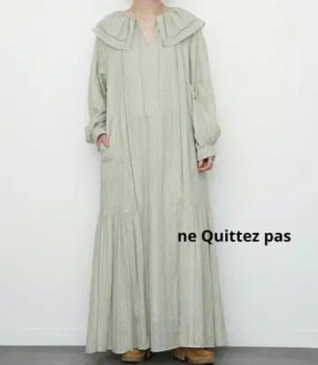 미품 ne Quittez pas COTTON JQD EMB DRESS