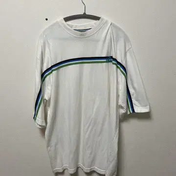 RODWEAR XL 화이트 티셔츠 스트라이프