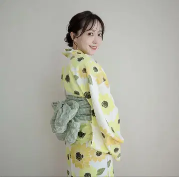 시마무라 TERA 분리형 유카타 해바라기