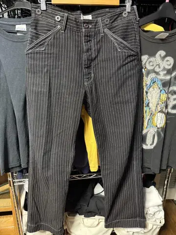Schott 히코리 데님 스트라이프 W32
