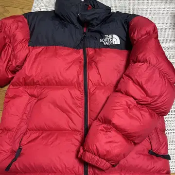THE NORTH FACE 다운 재킷 레드/네이비