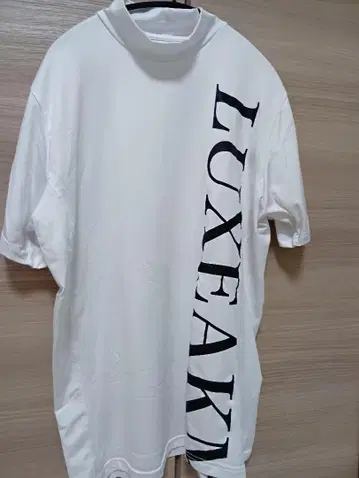 LUXEAKMPLUS 화이트 하이넥 셔츠 L 사이즈