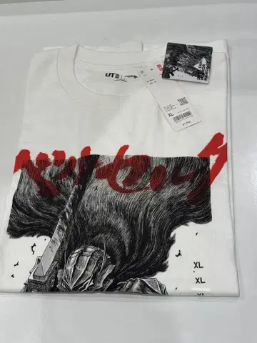 UT UNIQLO 셔츠 베르세르크 T셔츠 XL 사이즈 미시착미사용