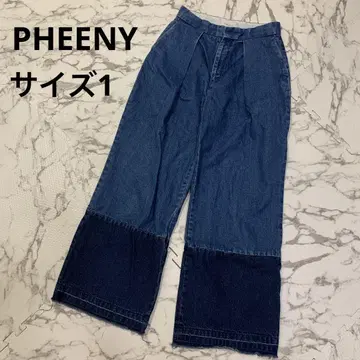 PHEENY 피니 플레어 데님 다크 블루