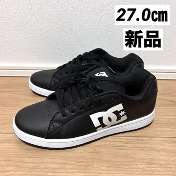 [미사용 새상품] DC 블랙 스니커즈 로고 27cm 블랙 스포츠