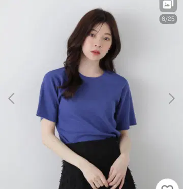 프로포션 바디 드레싱 총 바늘 T 니트 S 블루
