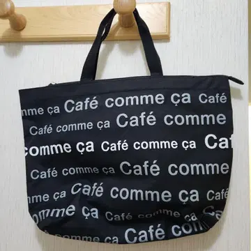 Cafe comme ca 카페꼼사 블랙 나일론 토트백