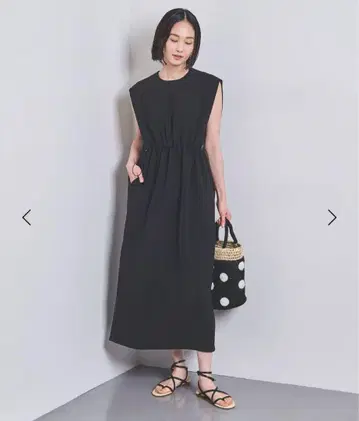 유나이티드 애로우즈 COMFY 드로스트 프렌치 슬리브 원피스