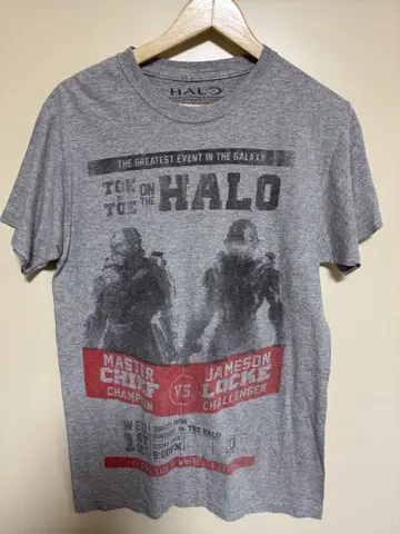 HALO 마스터 치프 T셔츠 S 사이즈 그레이