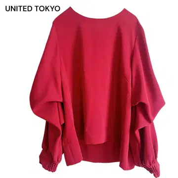 [새상품급] UNITED TOKYO 멀티 슬리브 블라우스 레드