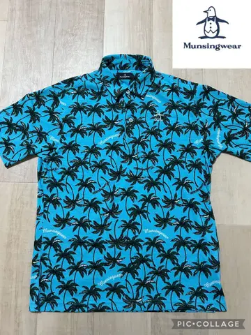 Munsingwear 맨싱웨어 골프 폴로 셔츠 야자나무 패턴