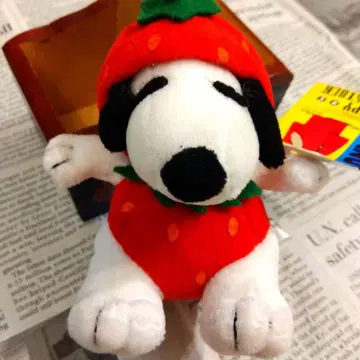SNOOPY PEANUTS 마스코트 새상품 미사용 택 포함 12cm
