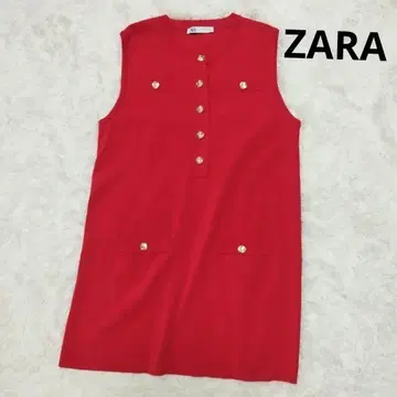 ZARA 미니 원피스 금색 버튼 Y2K 캐주얼