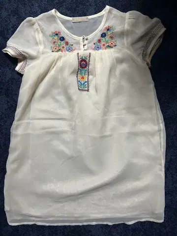 모리걸 헤이세이 레트로 페어리 그런지 꽃무늬 자수 pageboy