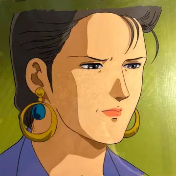 호조 츠카사 [ 시티헌터 ] 우미노 유키 애니메이션 셀화 + 직필 배경