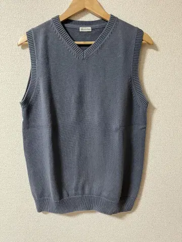 steven alan 그레이 V넥 니트 베스트