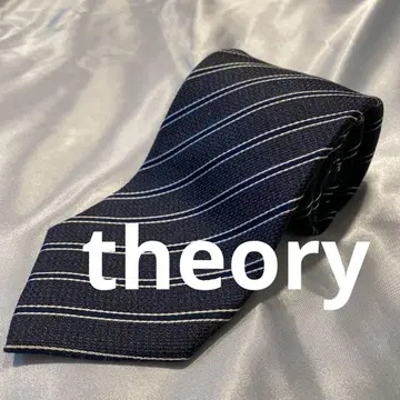 theory 띠어리 네이비 스트라이프 일본제 실크 넥타이