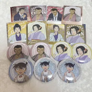 명탐정 코난 거리 산책 캔뱃지 스티커 세트