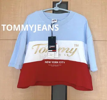 TOMMYJEANS T셔츠 택 포함 새상품 타미힐피거 숏 기장 상의