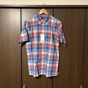 M'GREGOR 체크 무늬 반팔 셔츠 M 사이즈