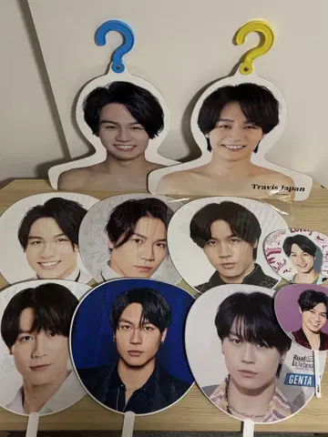 TravisJapan 마츠다 겐타 부채 포토 행거 세트