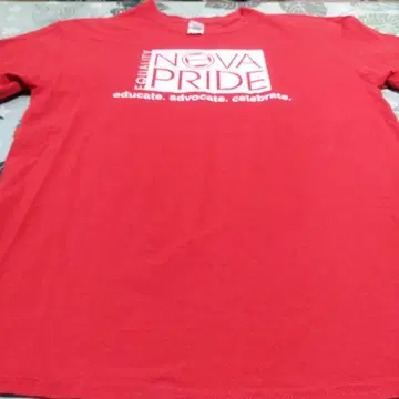EQUALITY NOVA PRIDE 빨간 티셔츠 NO409