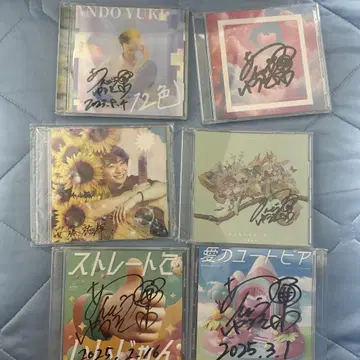 안도 유키 사인 CD 5장 + 시부야 공원 라이브 CD 1장 세트