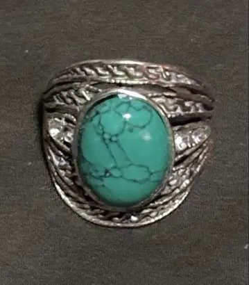 터키석 실버 링