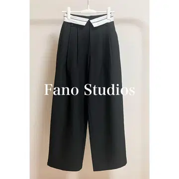 Fano Studios 허리 디자인 와이드 팬츠 슬랙스