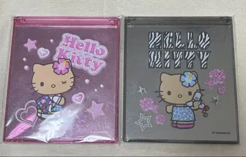 로손 한정판 일광욕 키티 접이식 거울 2종 세트